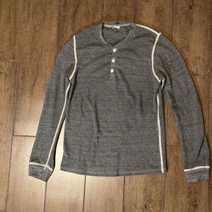 American Apparel Grey Poly-Cotton Thermal - XS/S